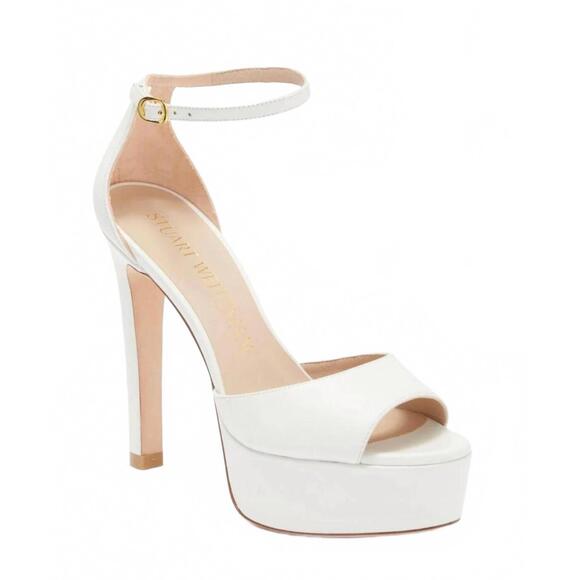 STUART WEITZMAN Shoes - NEW STUART WEITZMAN women's disco platform sandals in white